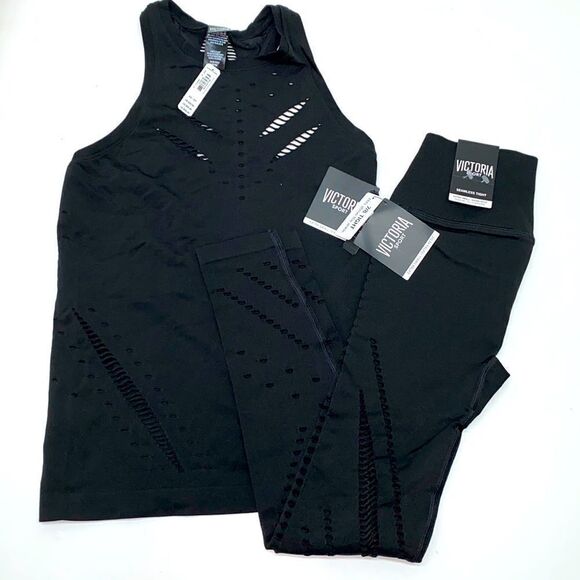 🔥VICTORIA SECRET SEAMLESS TIGHT 2pc set sz XSMALL NEW - Picture 1 of 5